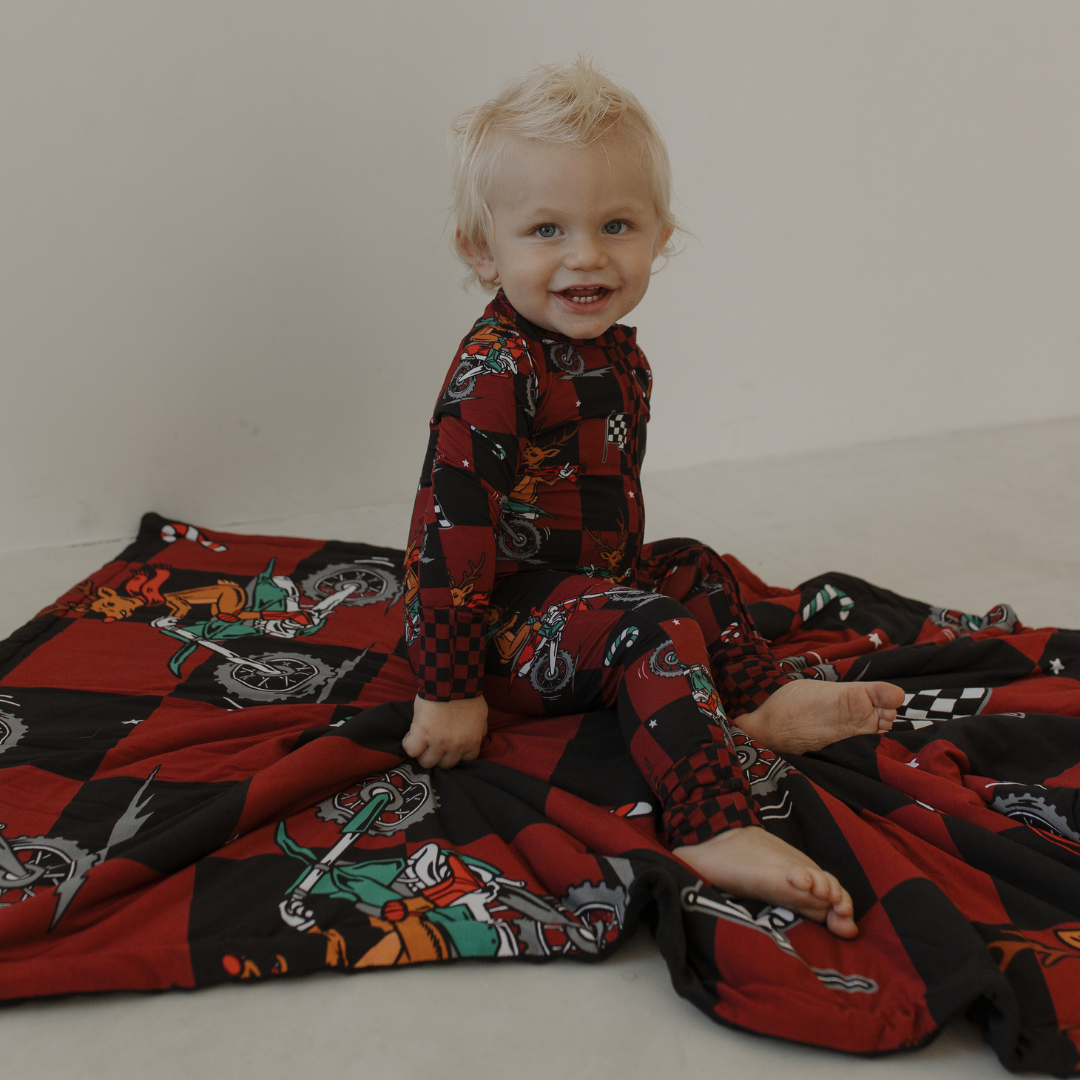 Rudolph The Red Nose Racer Zip Up Pajamas *PREORDER - SHIPPING OUT BETWEEN NOV 24 - DEC 6*