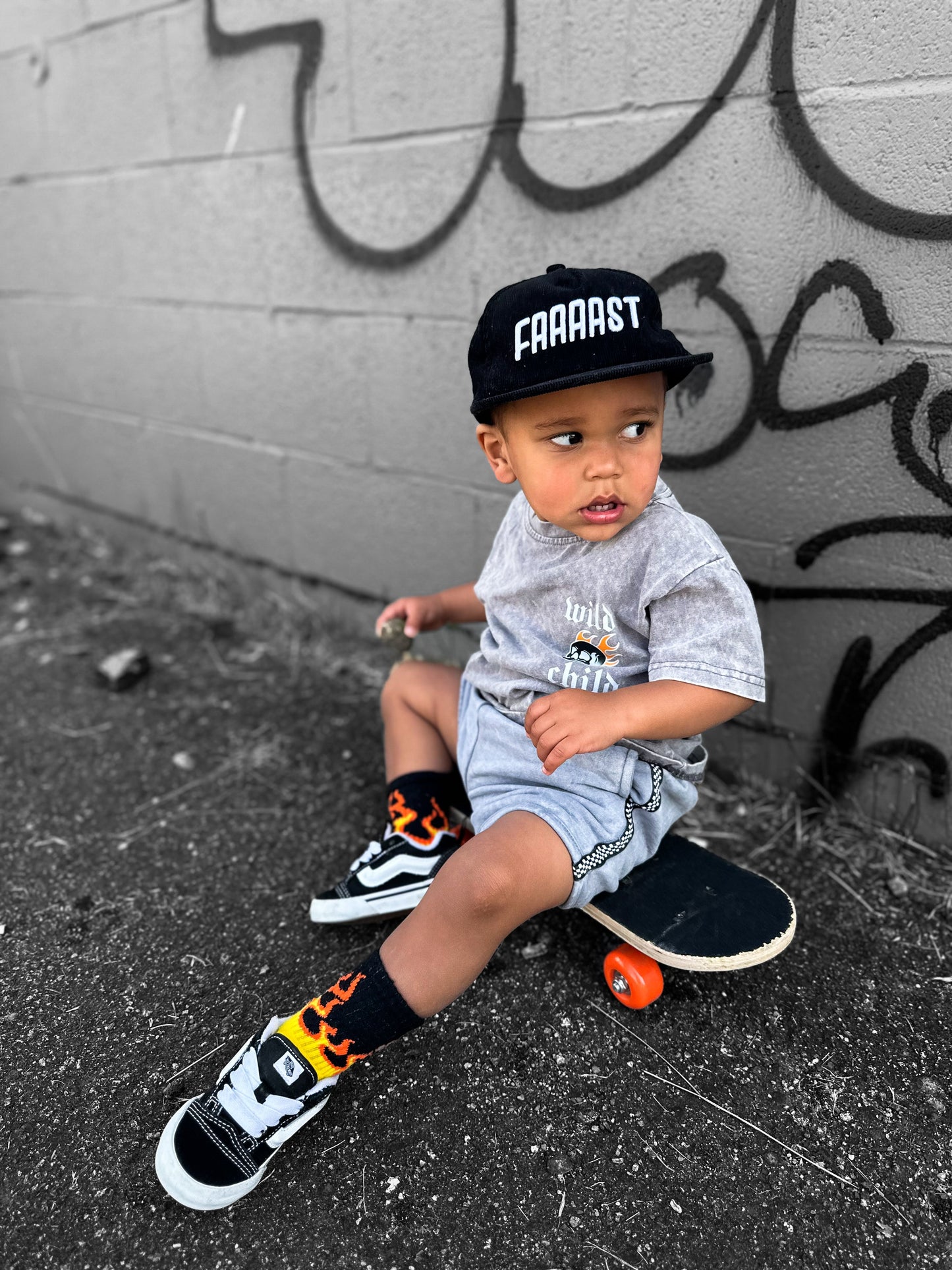 Wild Burn Acid Wash Tee