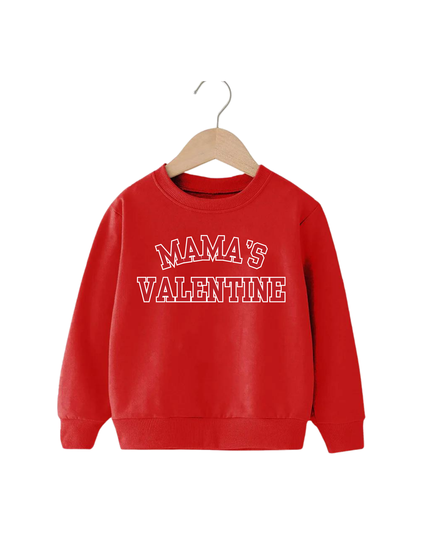 Mama's Valentine Varsity Pullover