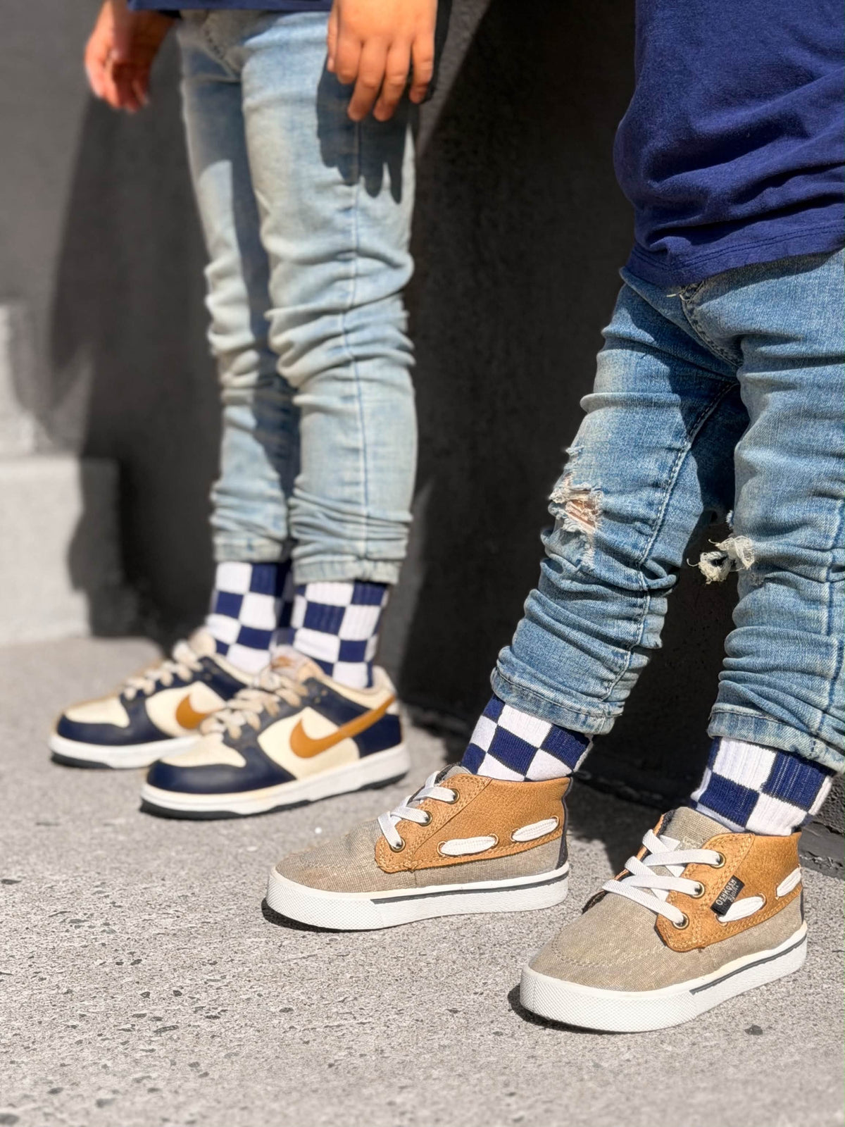 Navy Checkered