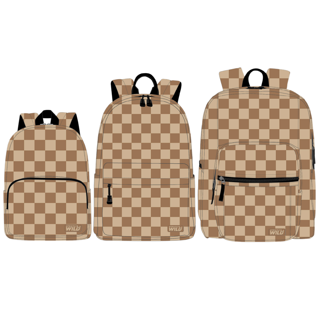 Desert Checker Backpacks