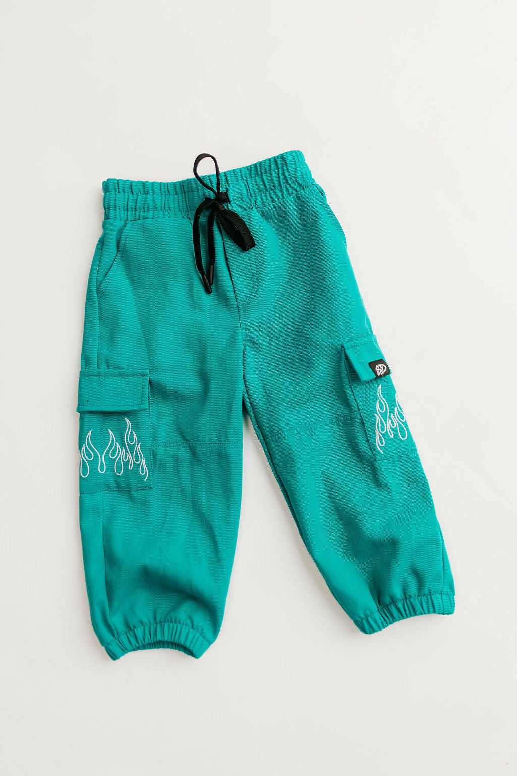 TEAL FLAME • CARGO JOGGERS