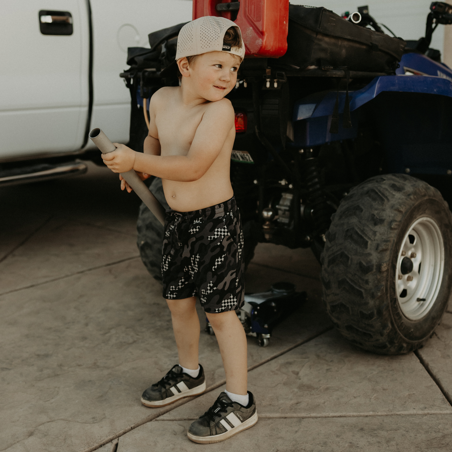 Midnight Moto Camo Shorts