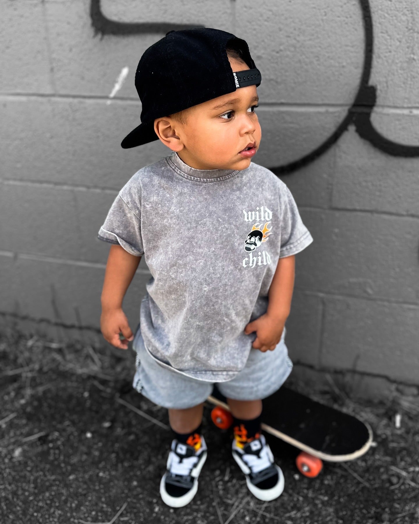 Wild Burn Acid Wash Tee