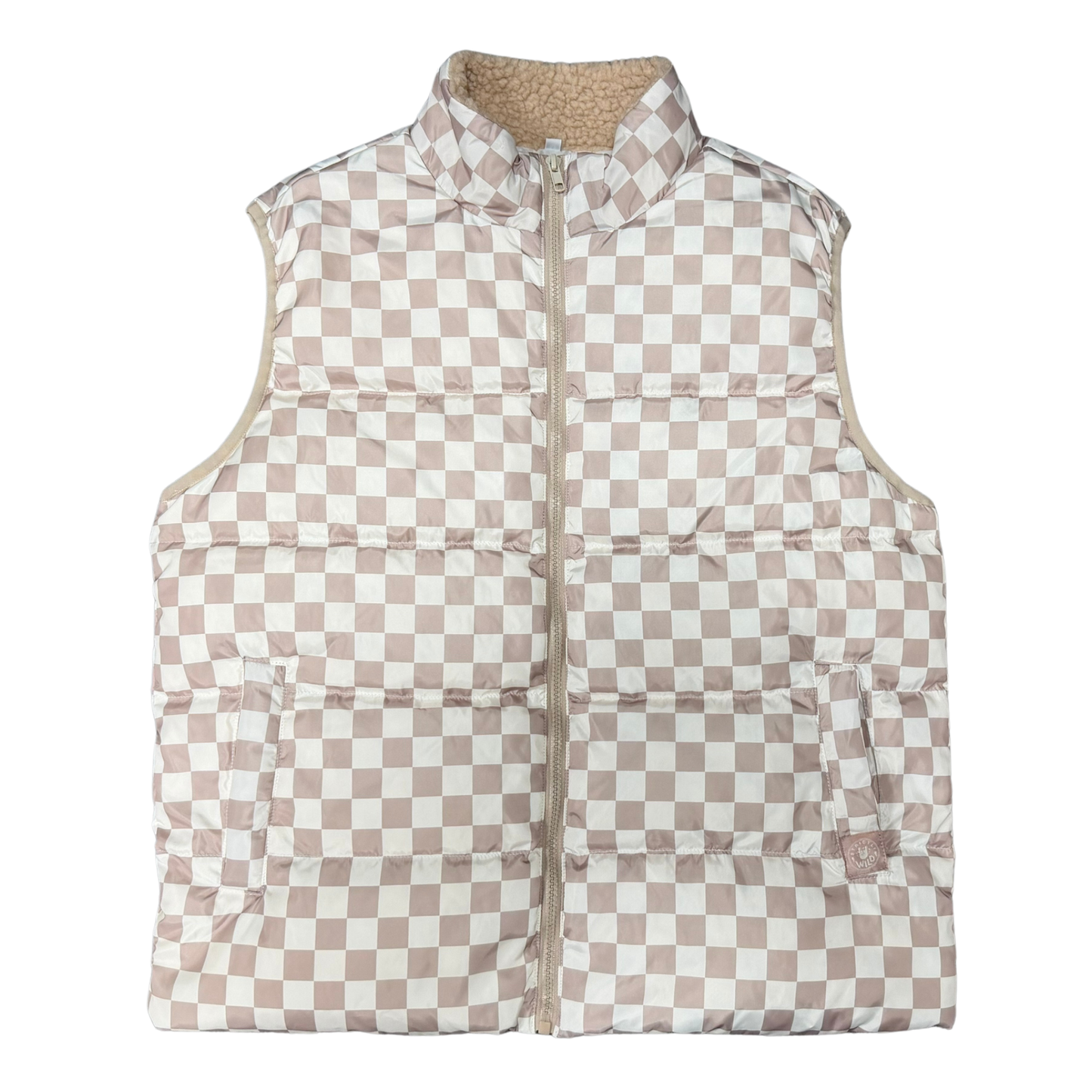 Track Tan Puffer Vest / PREORDER: shipping October 28 - Nov 18