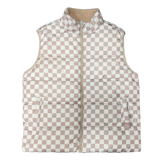 Track Tan Puffer Vest / PREORDER: shipping October 28 - Nov 18