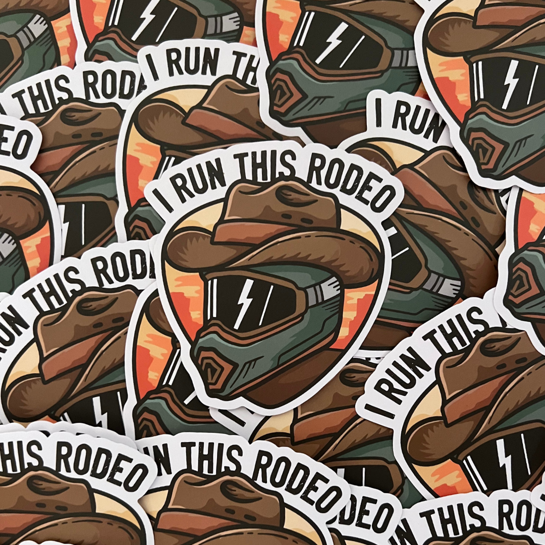 I Run This Rodeo Sticker