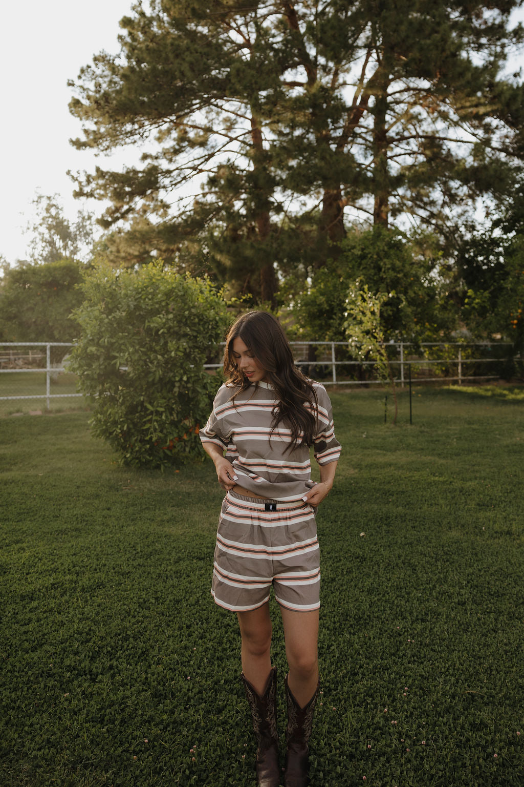 Women's Short Set | Sedona Stripe