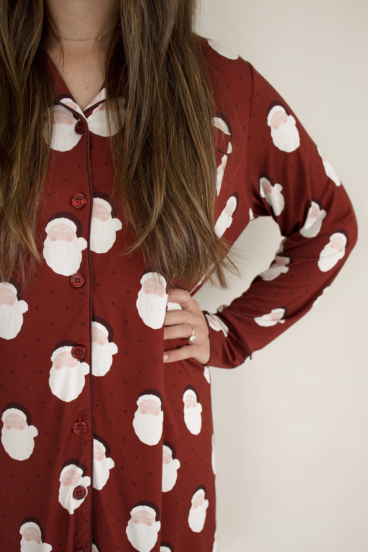 Women's Bamboo Sleeping Dress | Vintage Santa