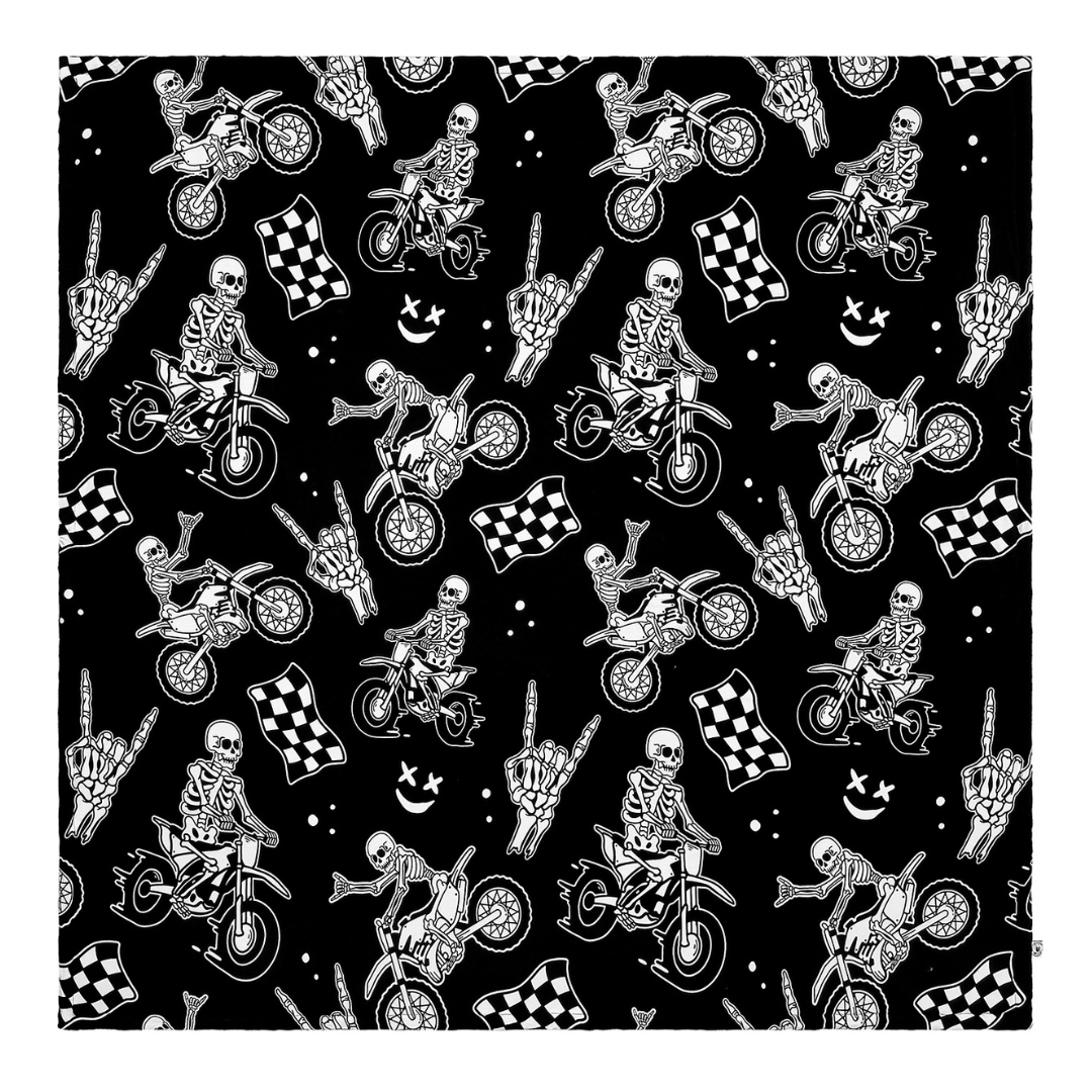 Bikes N Bones Blanket / BABY *PREORDER - BEGIN SHIPPING NOV 14 - 21*