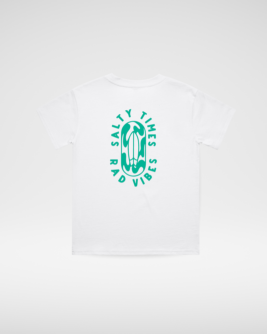 SALTY TIMES TEE - WHITE