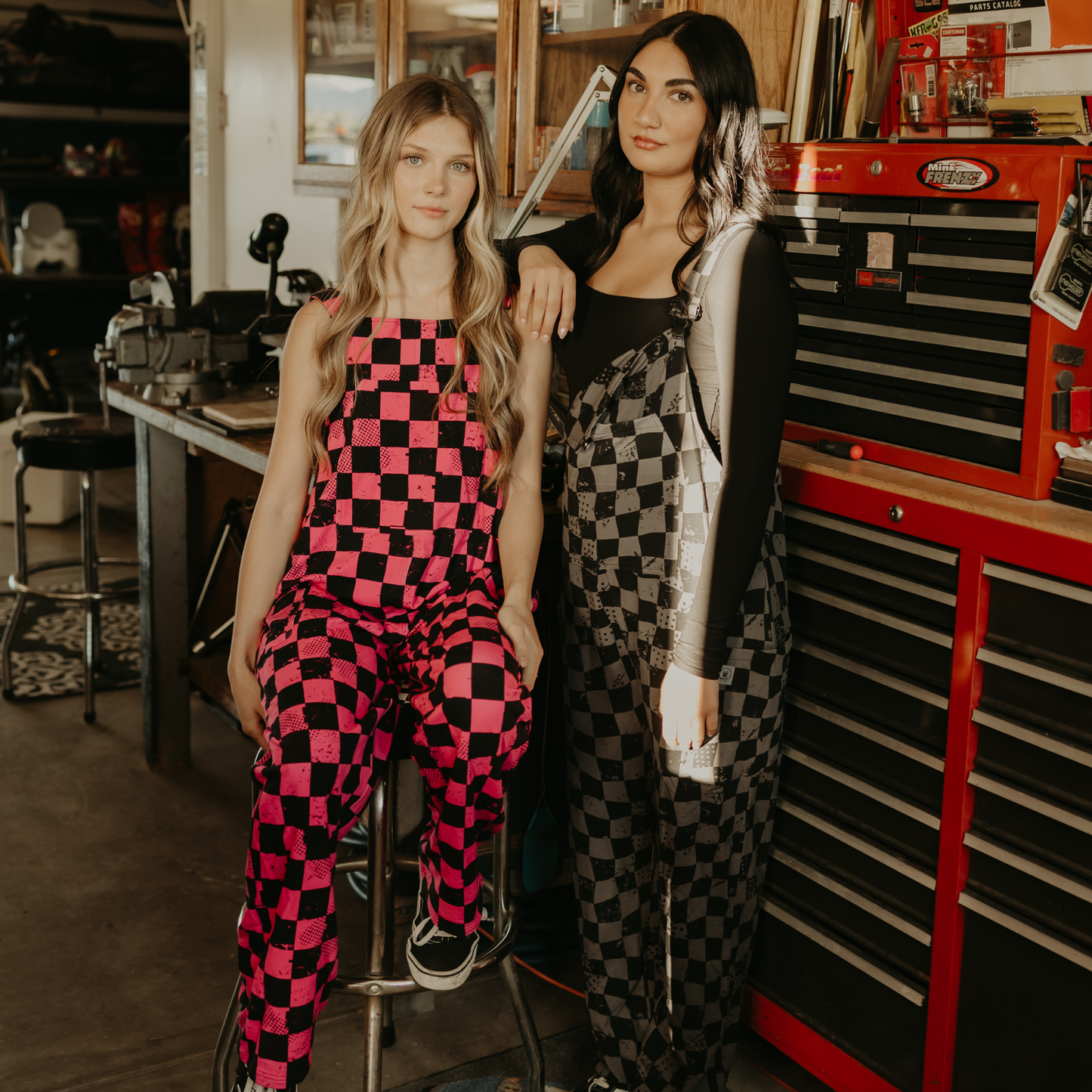 Stealth Checker Comfy Overalls
