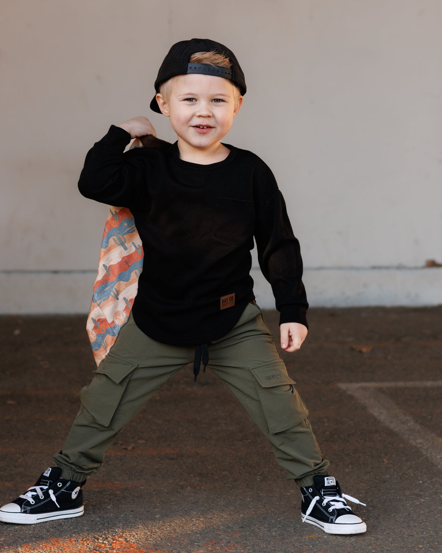 Cargo Cross-Stretch Chinos (Olive)