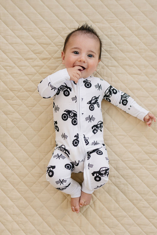 Bamboo Zip Romper | Monster Blaze