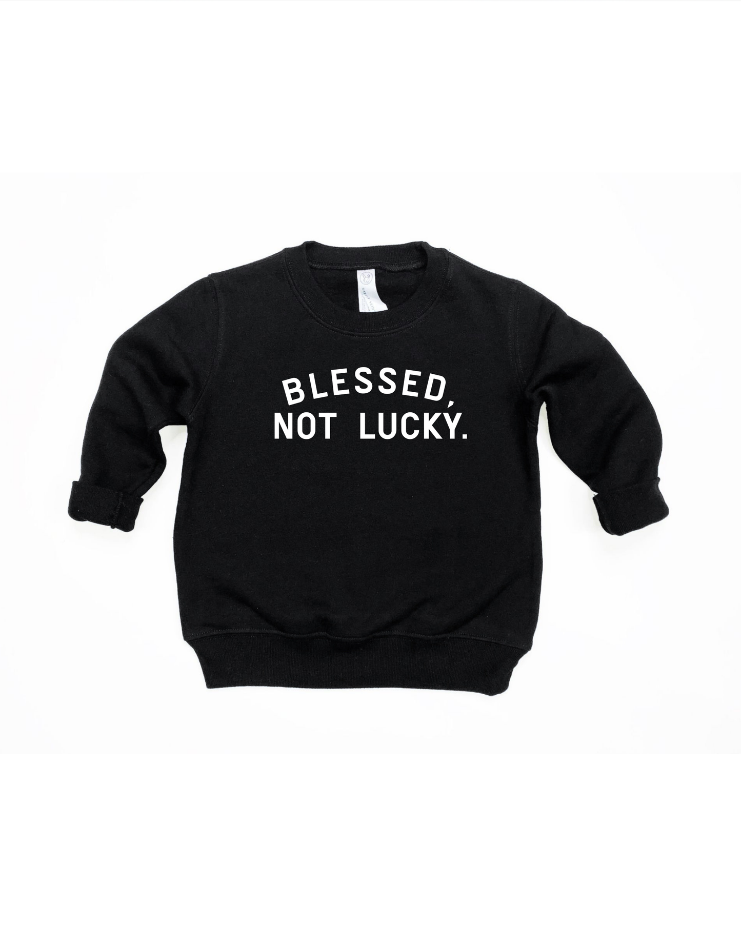 Blessed, Not Lucky Kids Sweatshirt