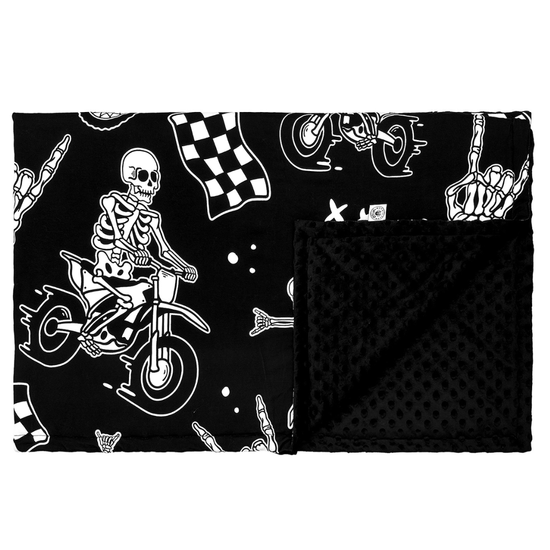 Bikes N Bones Blanket / BABY *PREORDER - BEGIN SHIPPING NOV 14 - 21*