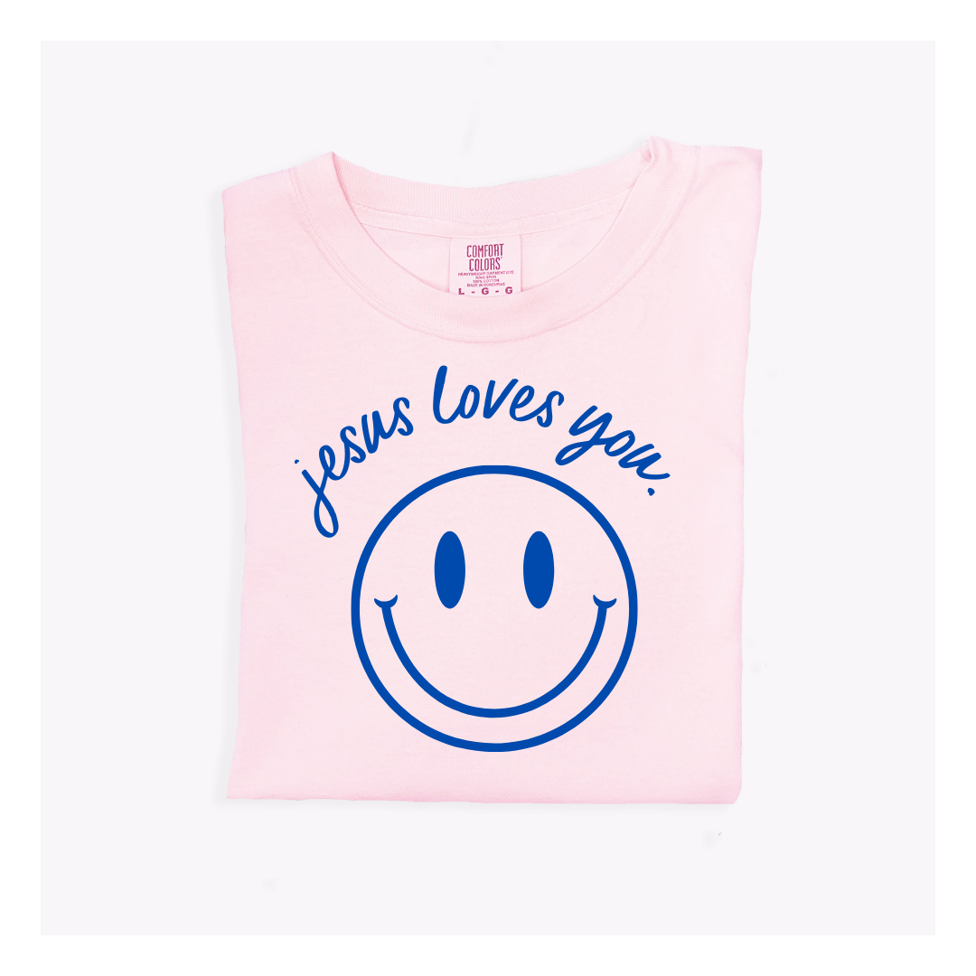 Jesus Loves You Smiley Tee