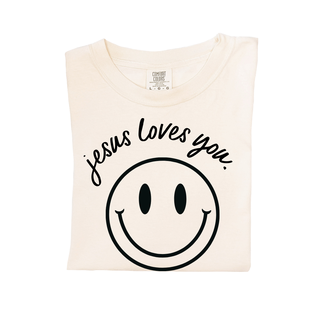 Jesus Loves You Smiley Tee