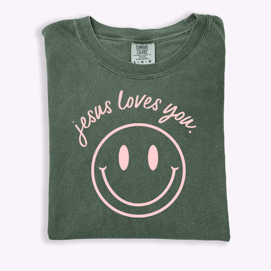 Jesus Loves You Smiley Tee