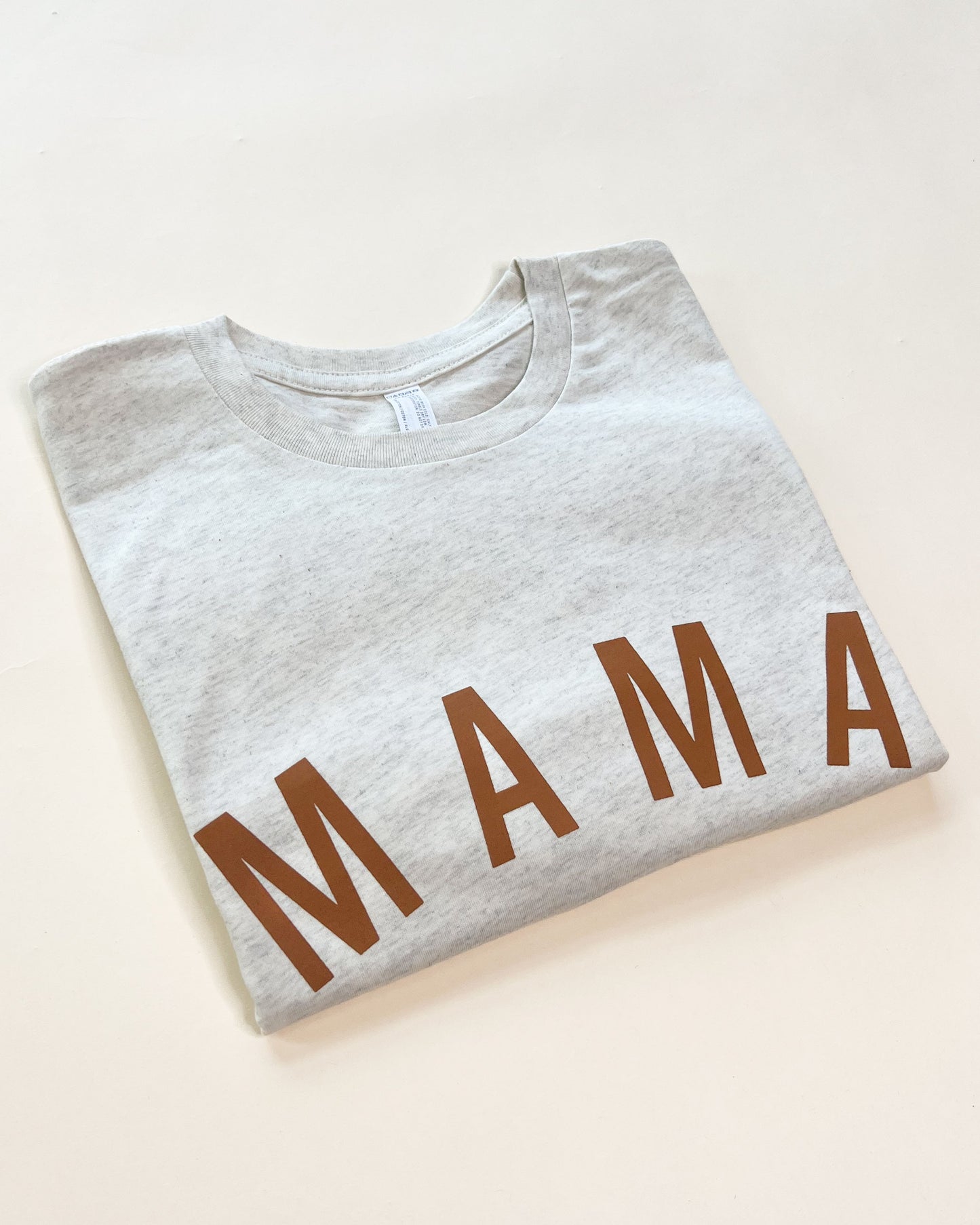 Mama Curved Original Classic Tee - Brown Design