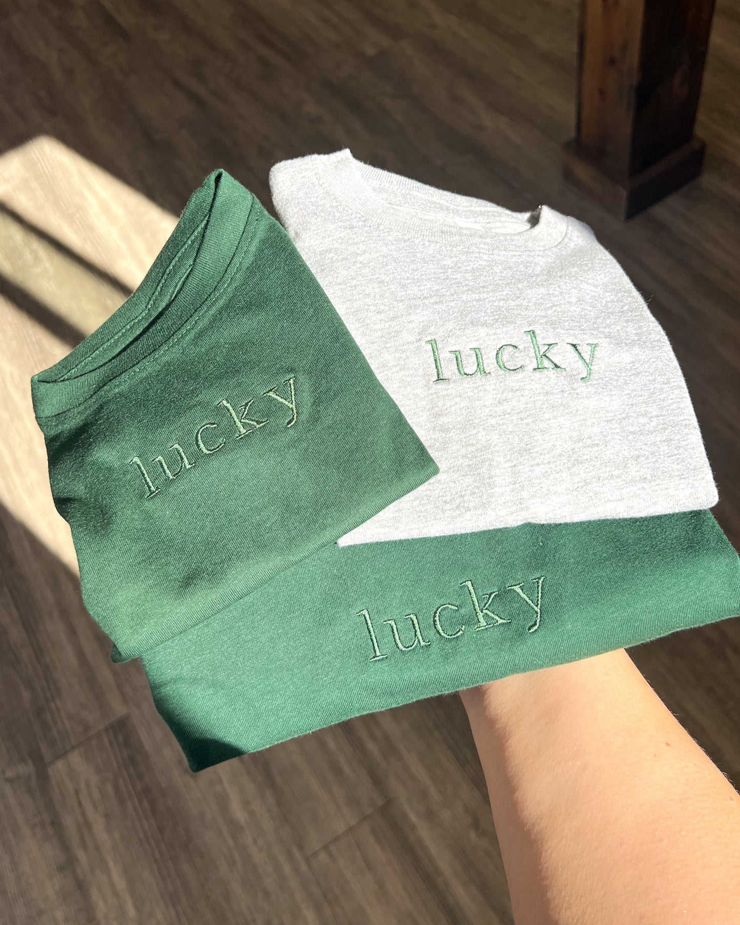 Lucky Embroidered Child Tee