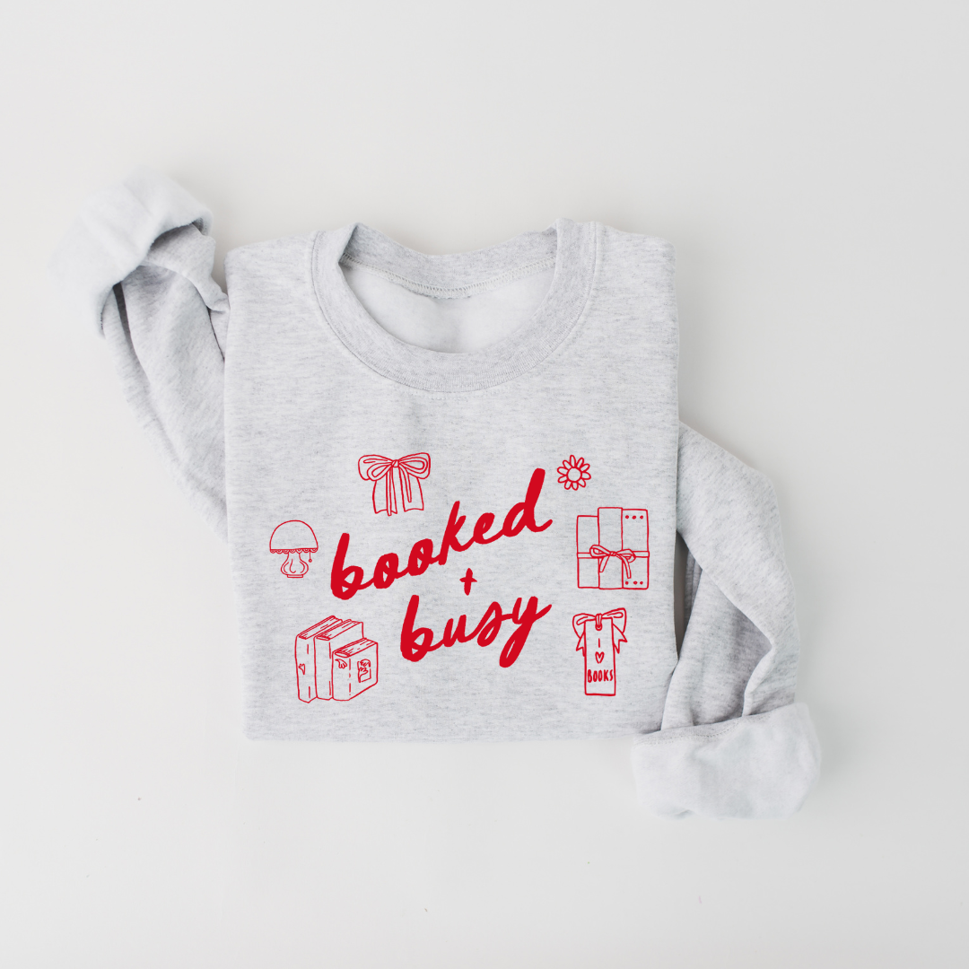 Booked + Busy Pullover