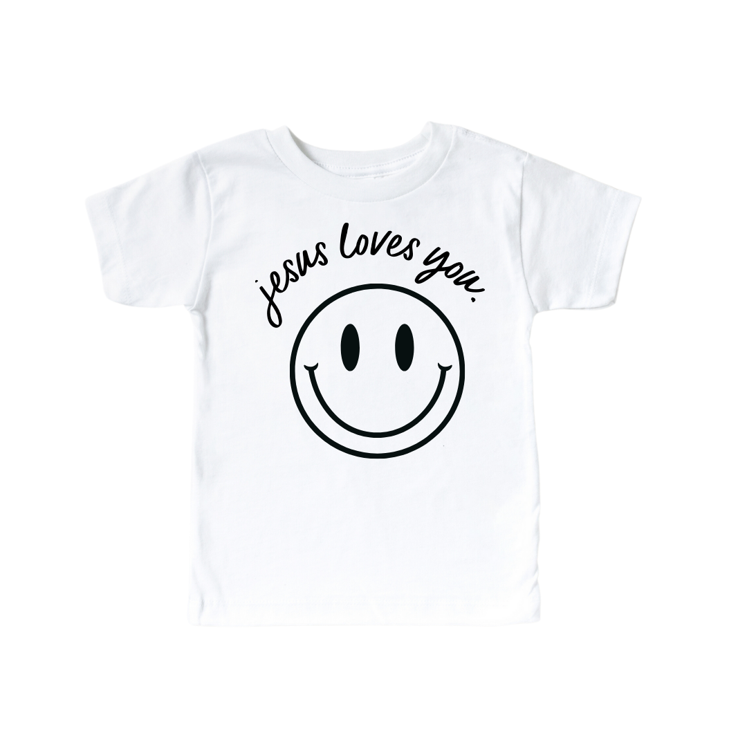 Jesus Loves You Smiley Youth Tee