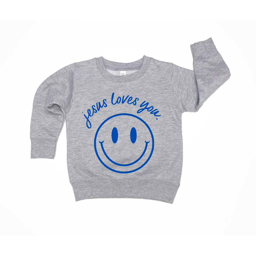 Jesus Loves You Smiley Youth Pullover