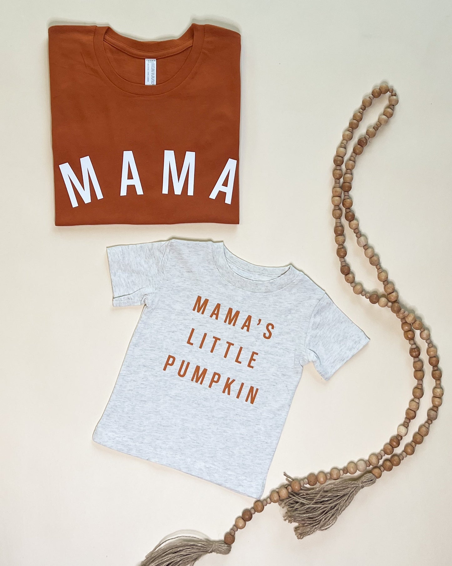 Mama's Little Pumpkin Child Classic Tee - Burnt Orange Design
