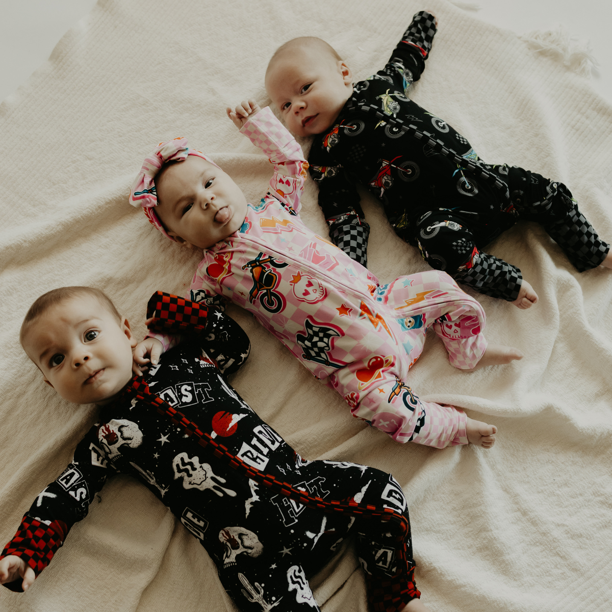 Bike Life Zip Up Pajamas