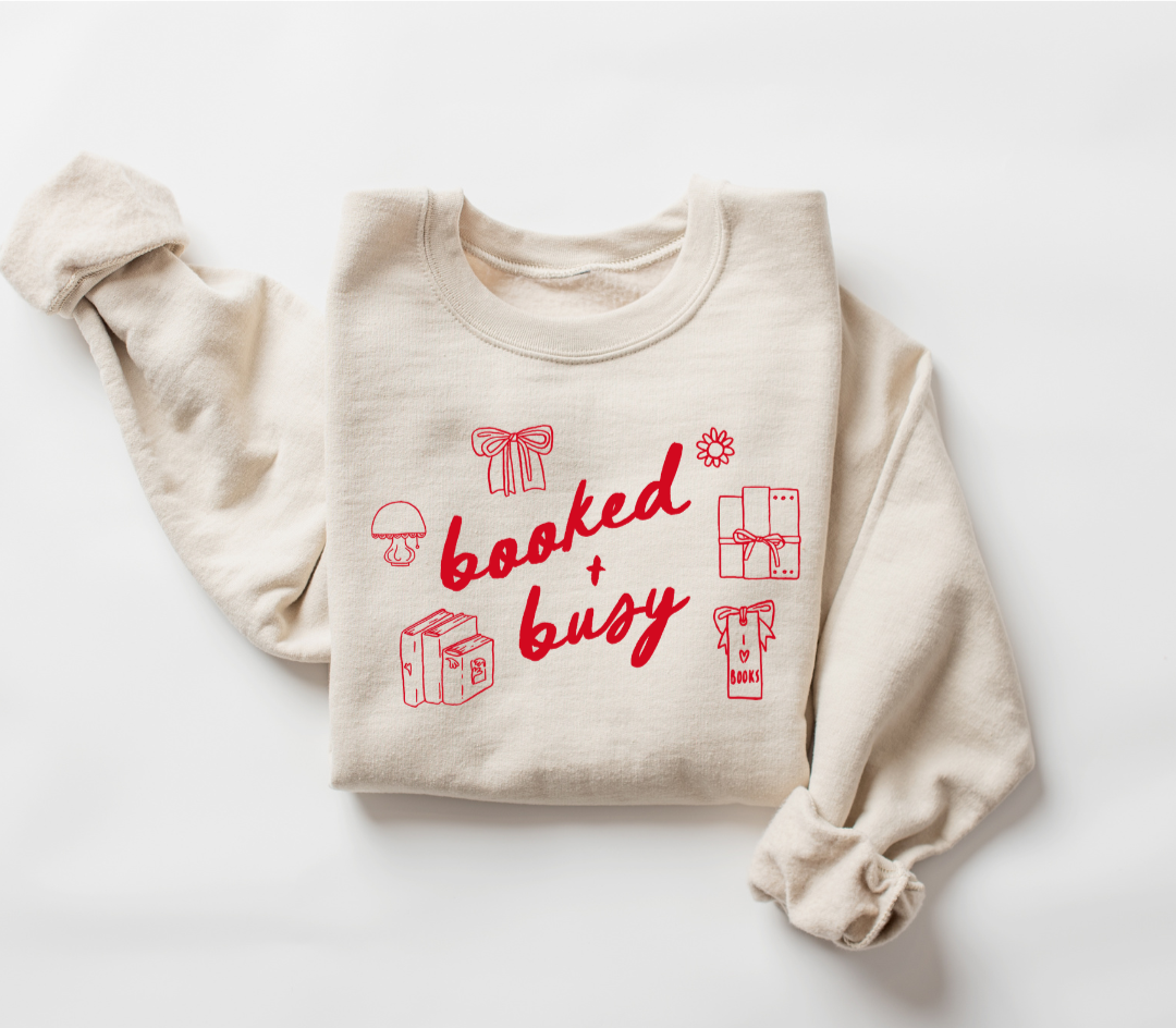 Booked + Busy Pullover