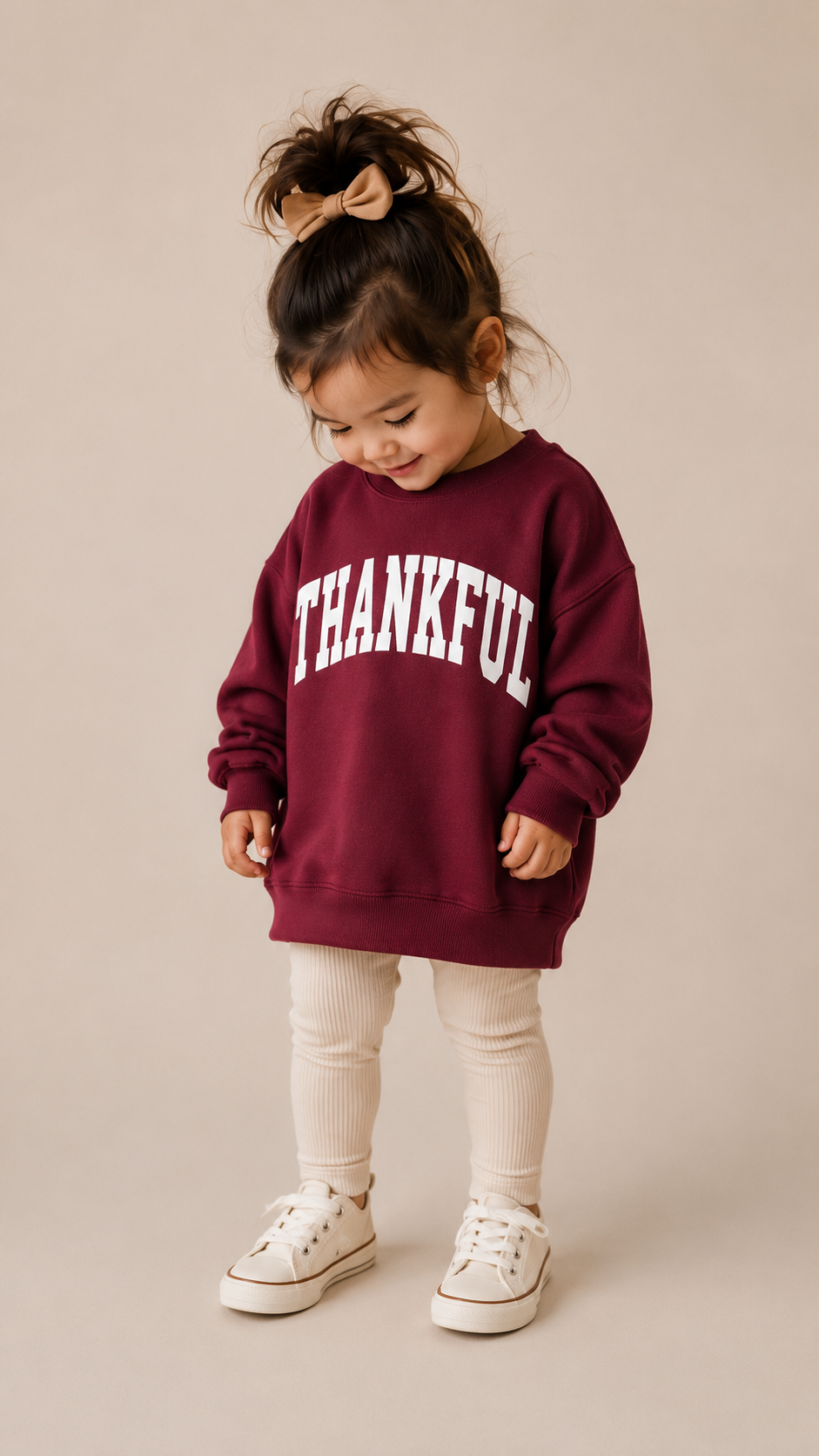 Thankful Varsity Kids Sweatshirt