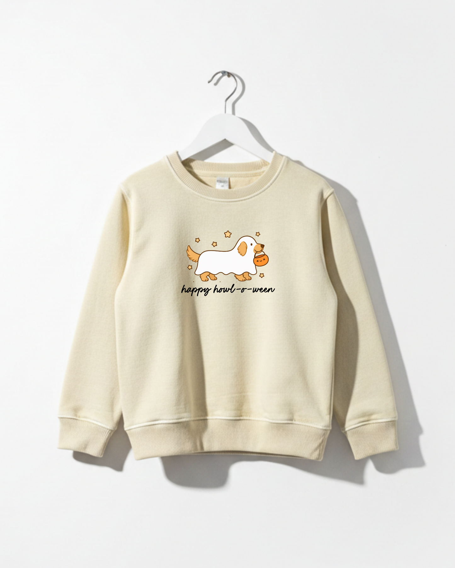 Happy HOWL-o-ween Golden Retriever Kids Tee or Sweatshirt