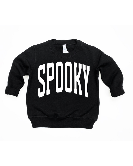 SPOOKY Varsity Kids Sweatshirt