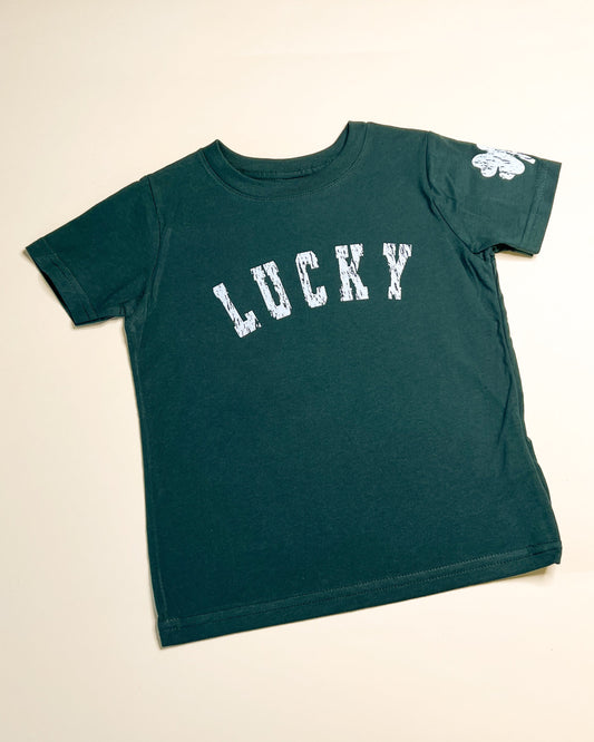 Lucky Distressed Child Tee