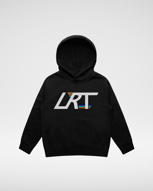 THE LRT WINGED LOGO HOODIE - RECYCLED BLACK