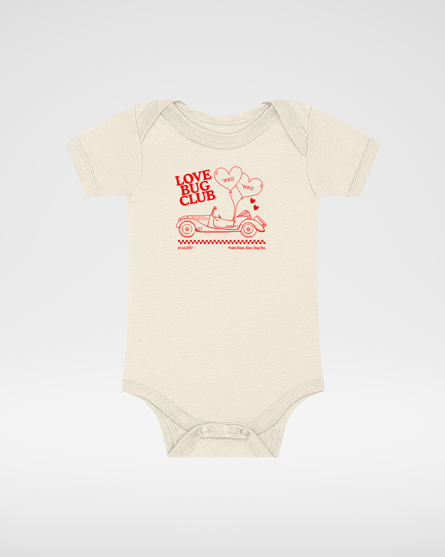 THE LOVE BUG CLUB TEE - ONESIE VINTAGE CREAM