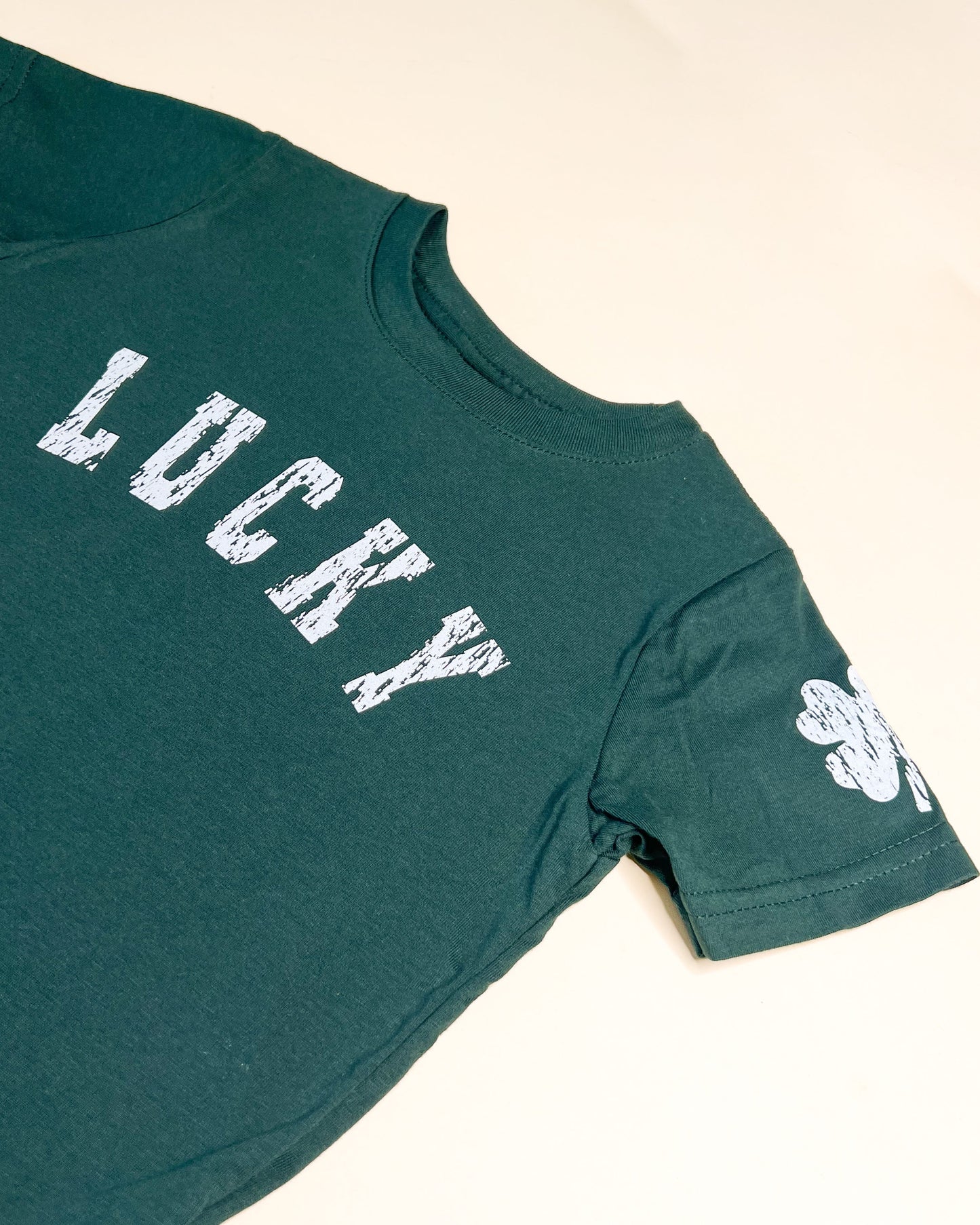 Lucky Distressed Child Tee
