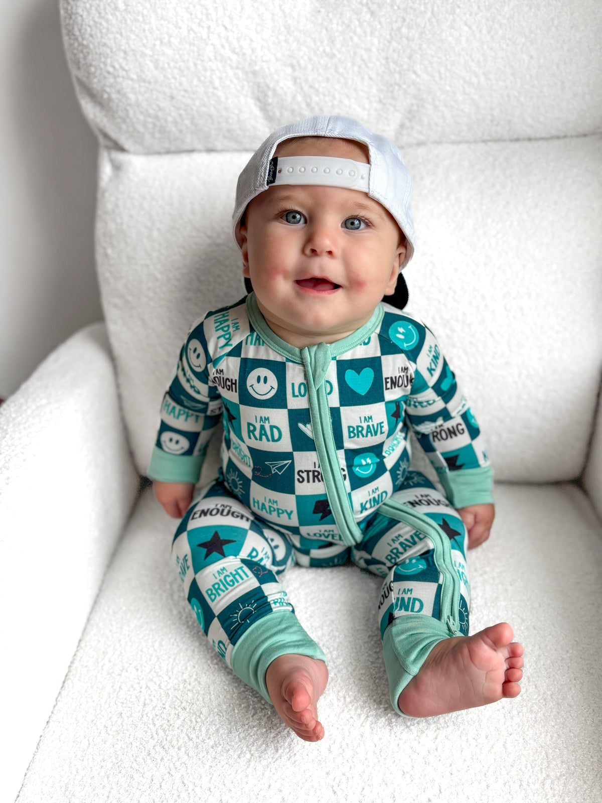 Dream Big Affirmation Pajamas (B)-Zippy Romper