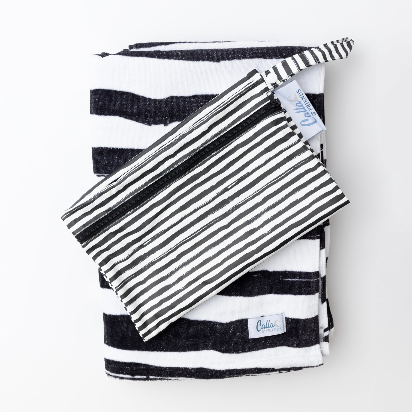 The Kenzie Beach Towel - Brush Stripes