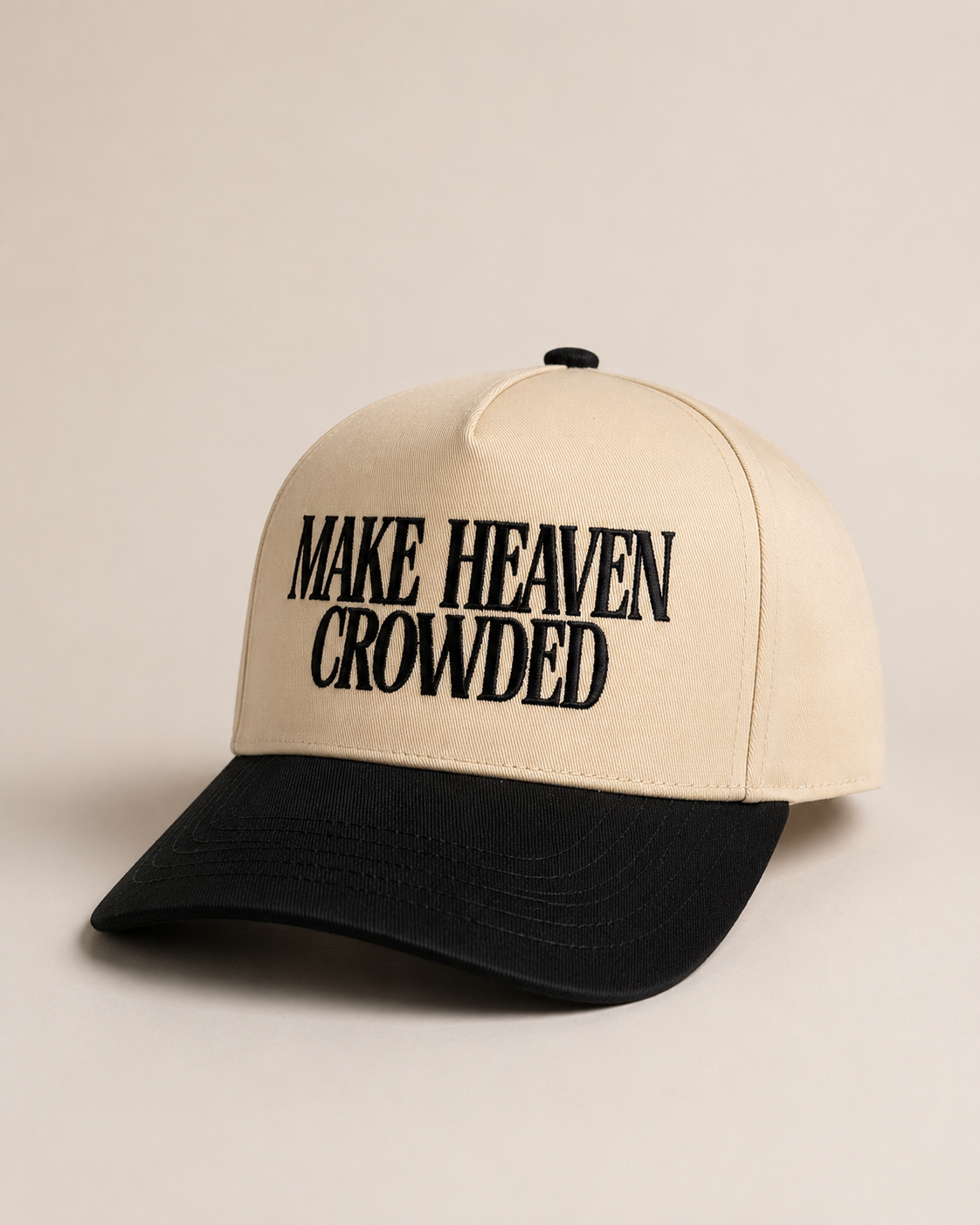 Make Heaven Crowded Embroidered Cap