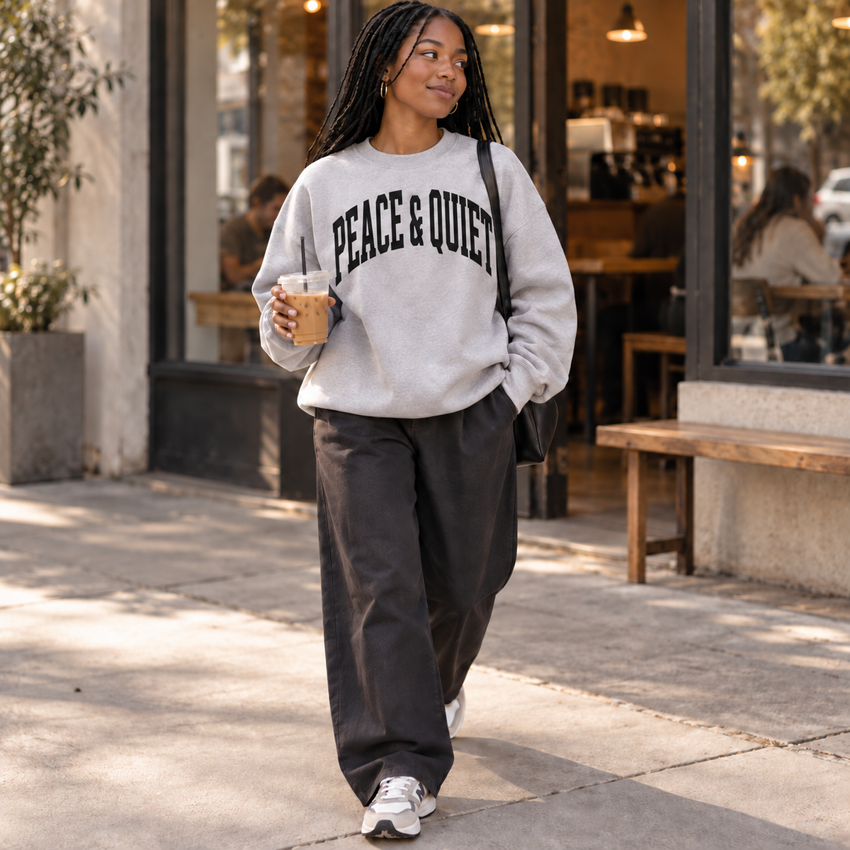 PEACE & QUIET Varsity Pullover
