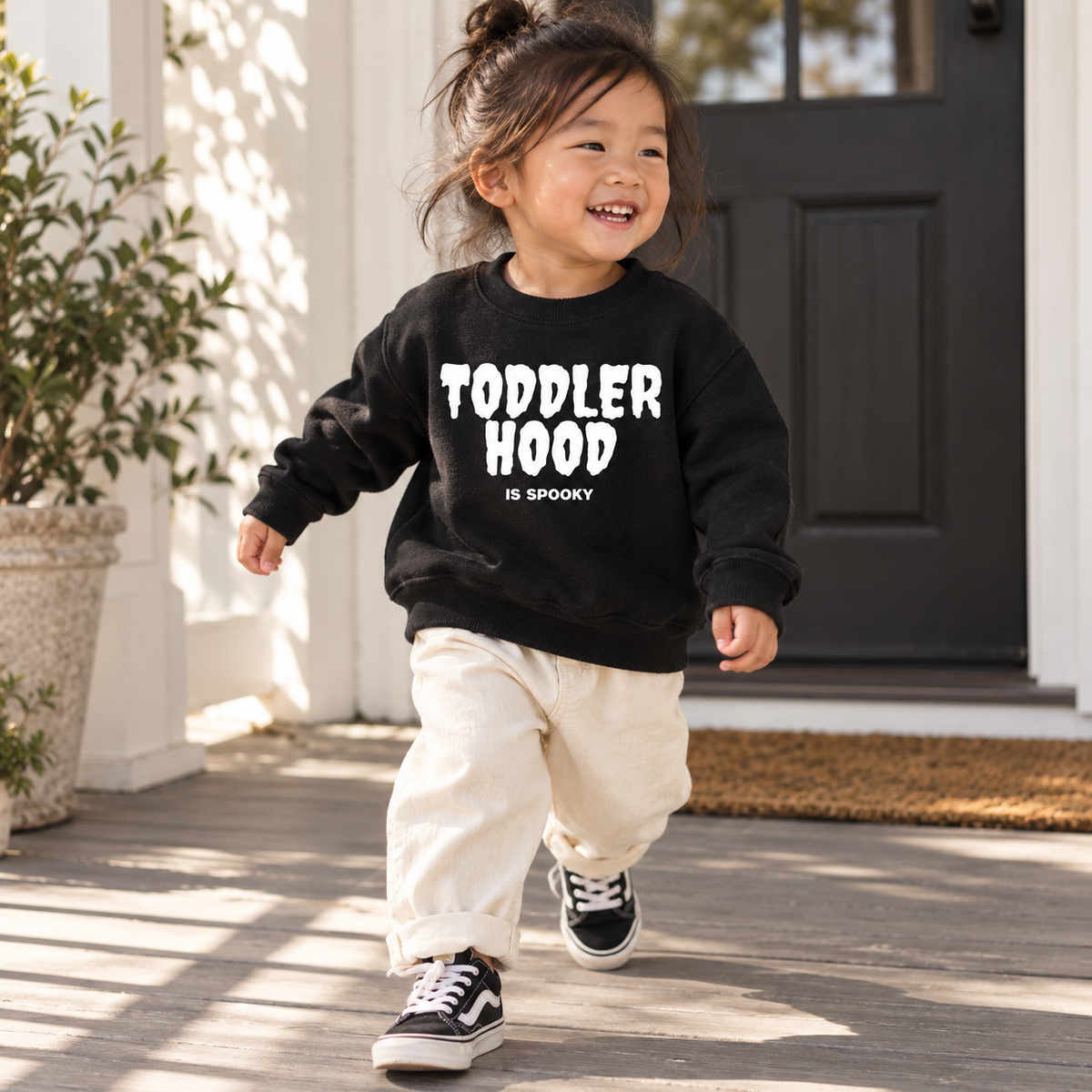 Toddlerhood Is Spooky Kids Halloween Tee & Sweatshirt