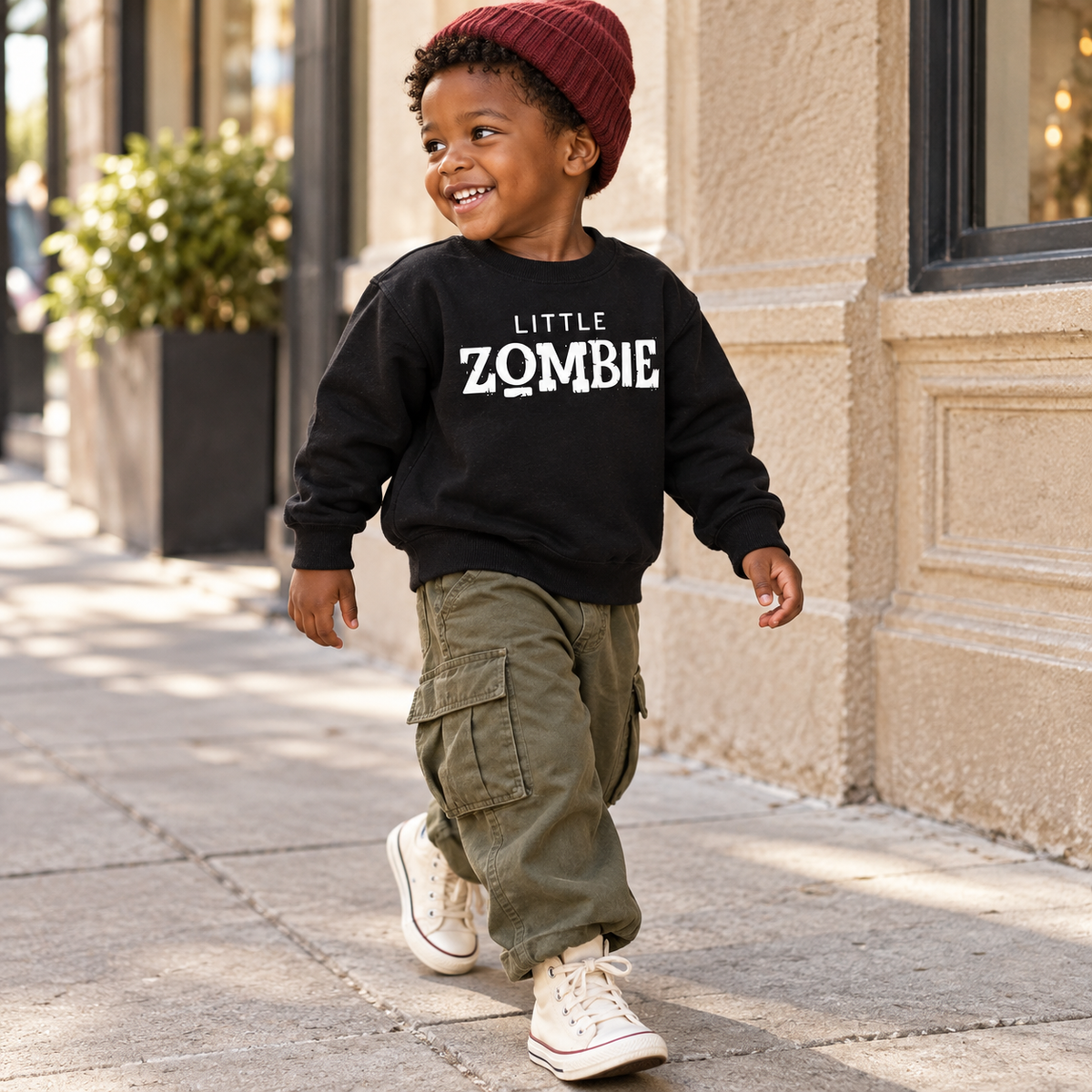 Little Zombie Kids Halloween Tee & Sweatshirt
