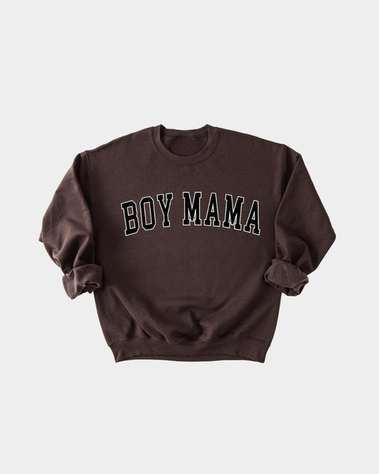 Boy Mama Varsity Pullover