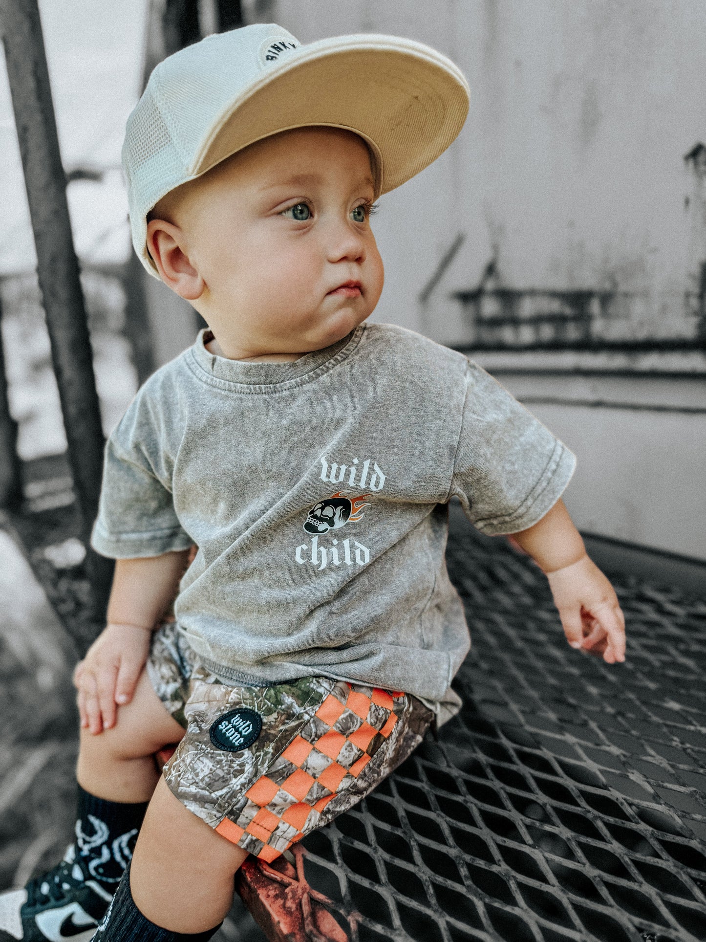 Wild Burn Acid Wash Tee