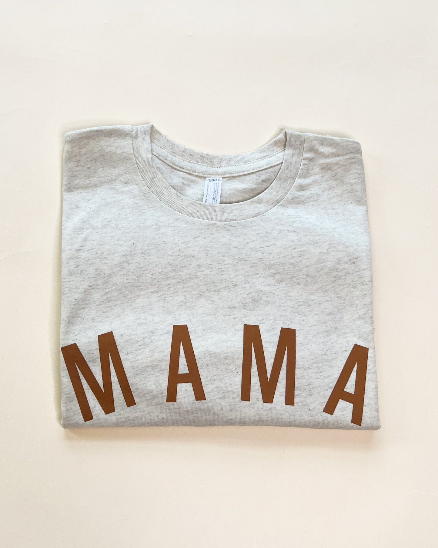 Mama Curved Original Classic Tee - Brown Design