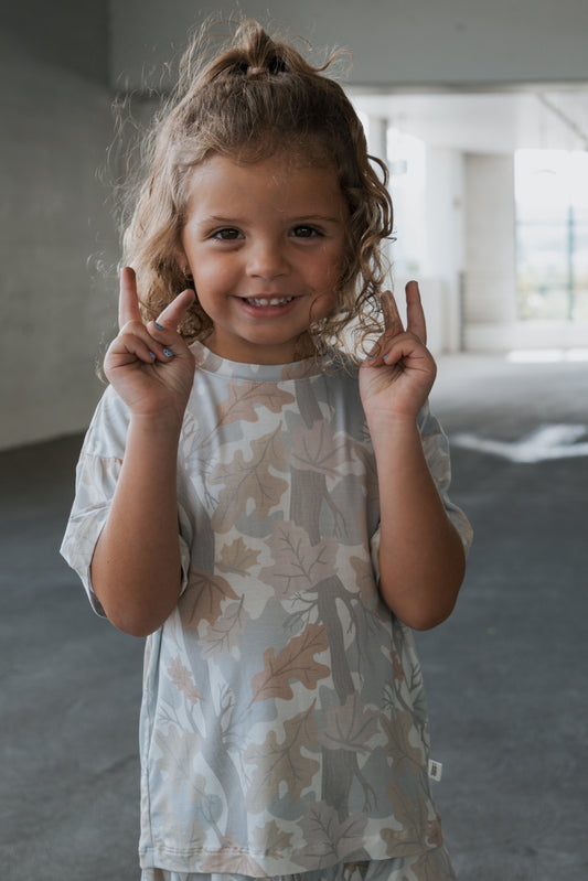 Girl's Bamboo Short Set | Woodland