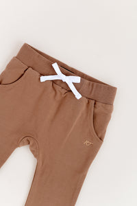 ORGANIC COTTON JOGGERS - ALMOND