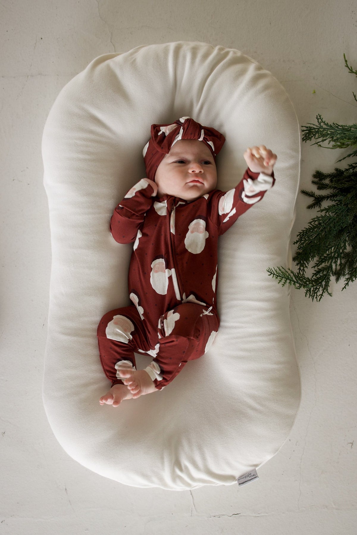 Bamboo Zip Pajamas | Vintage Santa